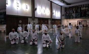 Imagen de la nota: Taekwondistas locales tuvieron exámen en Loma Negra