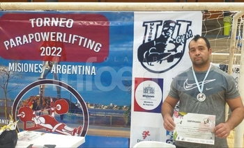 Imagen de la nota: Presencia hinojense en un certamen de Parapowerlifting