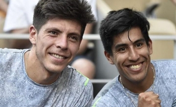 Otro festejo para Chingotto y Tello en Roland Garros Imagen de la nota: Otro festejo para Chingotto y Tello en Roland Garros