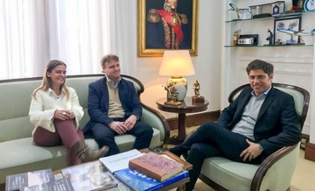 Imagen de la nota: Wesner y Landívar hablaron con Kicillof sobre proyectos para Olavarría