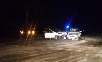 Imagen de la nota: Impactante choque entre dos autos en la “S” de Sierra Chica