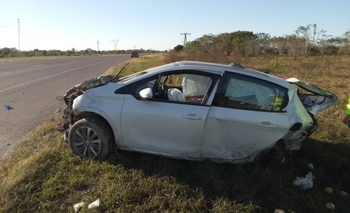Imagen de la nota: Chaco: Un hombre de 64 años perdió el control de su auto, despistó y murió
