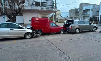 Imagen de la nota: Choque en cadena en Pueblo Nuevo: un herido 