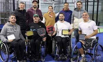 Imagen de la nota: Pádel en silla de ruedas: Díaz Aspiroz fue subcampeón