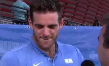 Imagen de la nota: Del Potro rompió en llanto y tuvo que abandonar una entrevista