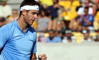 Imagen de la nota: Del Potro se impuso en el segundo set e iguala