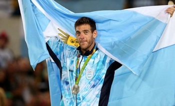 Imagen de la nota: Vale oro: Del Potro no pudo con Murray y se quedó con la medalla de plata