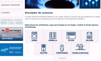 Imagen de la nota: Camuzzi presentó simulador para calcular consumo