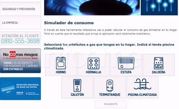 Imagen de la nota: Camuzzi presentó simulador para calcular consumo