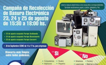 Campaña de recolección de basura electrónica Imagen de la nota: Campaña de recolección de basura electrónica