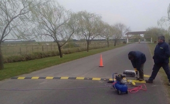 Imagen de la nota: Reductores de velocidad en el Camino de los Peregrinos