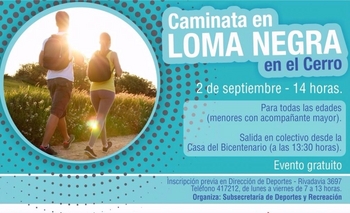 Imagen de la nota: Realizarán una caminata por el Cerro de Loma Negra