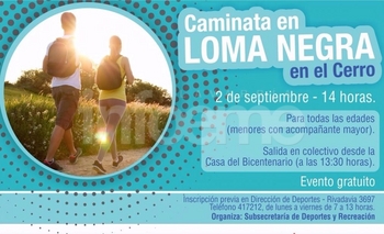 Imagen de la nota: Realizarán una caminata por el Cerro de Loma Negra
