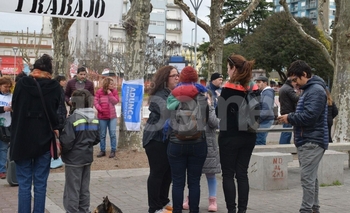 Imagen de la nota: Volanteada de docentes universitarios en el centro 