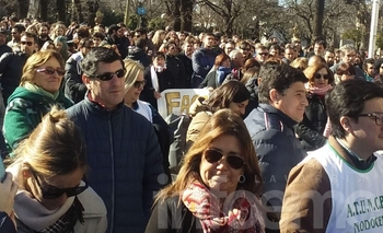 Imagen de la nota: En Tandil también marcharon  por la Universidad Pública