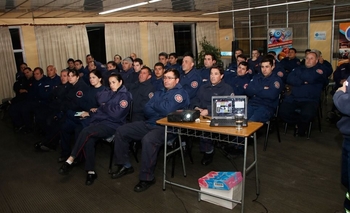 Imagen de la nota: Ferrosur capacitó a personal de Bomberos Voluntarios