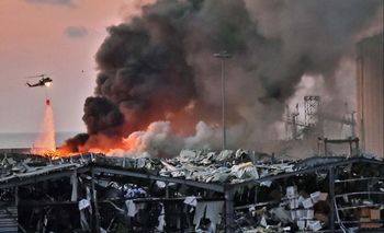Imagen de la nota: Los videos más impresionantes de la explosión en Beirut