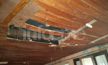 Imagen de la nota: Se cayó el techo del Club Colonia San Miguel 