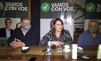 Imagen de la nota: Andrea Coronel se reunió con Gustavo Pulti que visitó la ciudad