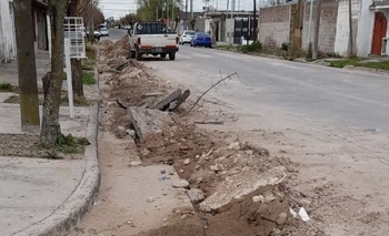 Imagen de la nota: Reclaman por el mal estado de las obras de cloacas