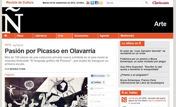 Imagen de la nota: Medios nacionales difunden la muestra de Picasso en Olavarría