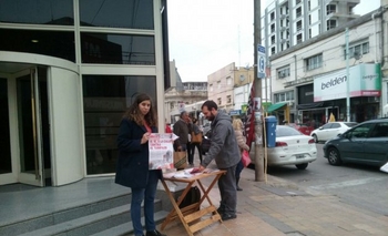 Imagen de la nota: El Partido Obrero repartió volantes sobre el tarifazo