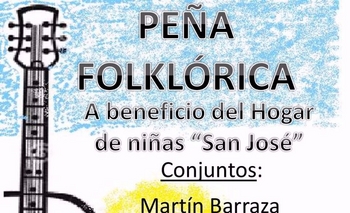 Imagen de la nota: Peña folklórica a beneficio del Hogar San José