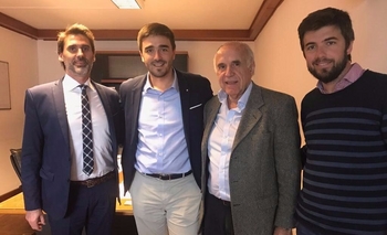 Imagen de la nota: Galli con el titular del Instituto de la Vivienda 