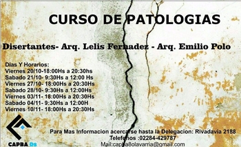 Imagen de la nota: Colegio de Arquitectos brindará Seminario de Patologías
