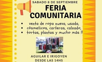 Se realizará una feria comunitaria Imagen de la nota: Se realizará una feria comunitaria
