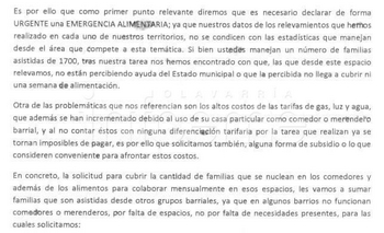 Imagen de la nota: Comedores reclamaron la Emergencia Alimentaria
