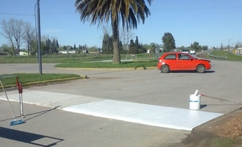 Imagen de la nota: Trabajos de infraestructura vial por la zona del Regimiento