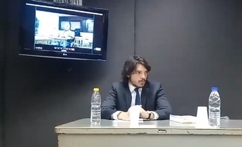 Balquinta no viajó y realizó videoconferencia Imagen de la nota: Balquinta no viajó y realizó videoconferencia