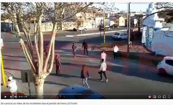 Imagen de la nota: Video de los incidentes tras el partido de Ferro y El Fortín 