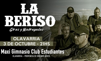 Imagen de la nota: Sorteo de entradas para La Beriso en Olavarría
