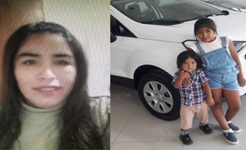 Imagen de la nota: Buscan intensamente a una mamá y sus dos hijos