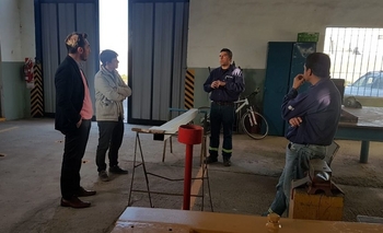 Imagen de la nota: Marinangeli visitó Loma Negra junto a Valetutto