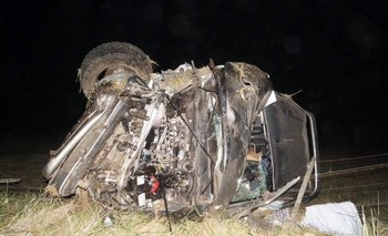 Imagen de la nota: Dos heridos en impactante accidente sobre la ruta 5