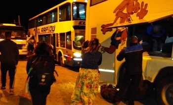 Otra vez se rompió un micro de “El Rápido”   Imagen de la nota: Otra vez se rompió un micro de “El Rápido”