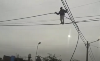 Imagen de la nota: Video: insólito robo de cables