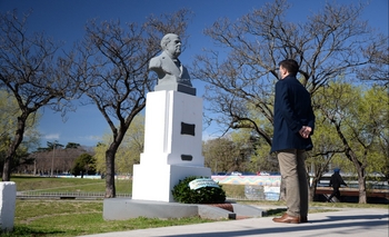 Imagen de la nota: Ezequiel Galli encabezó un homenaje a Sarmiento