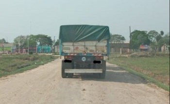 Imagen de la nota: El camionero olavarriense emprendió su regreso 