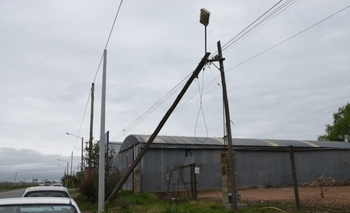 Imagen de la nota: Vecinos denuncian un poste caído en el Carlos Pellegrini