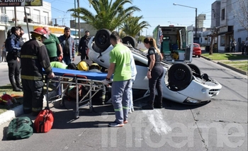 Imagen de la nota: El anciano que volcó está estable en UTI