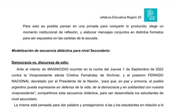 Imagen de la nota: Juntos denuncia material educativo