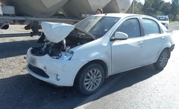 Imagen de la nota: Se durmió y chocó a un auto por alcance en la Ruta 3