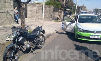 Imagen de la nota: Un motociclista terminó en el hospital tras chocar