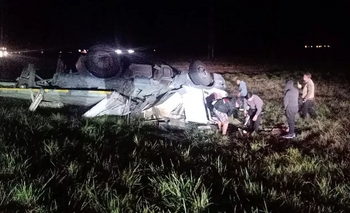 Imagen de la nota: Impactante choque entre tres camiones en la Ruta 3