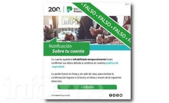 Imagen de la nota: Banco Provincia alerta por mails falsos
