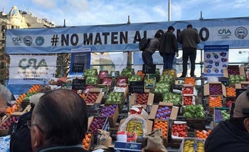 Productores protestaron bajo la consigna  Imagen de la nota: Productores protestaron bajo la consigna